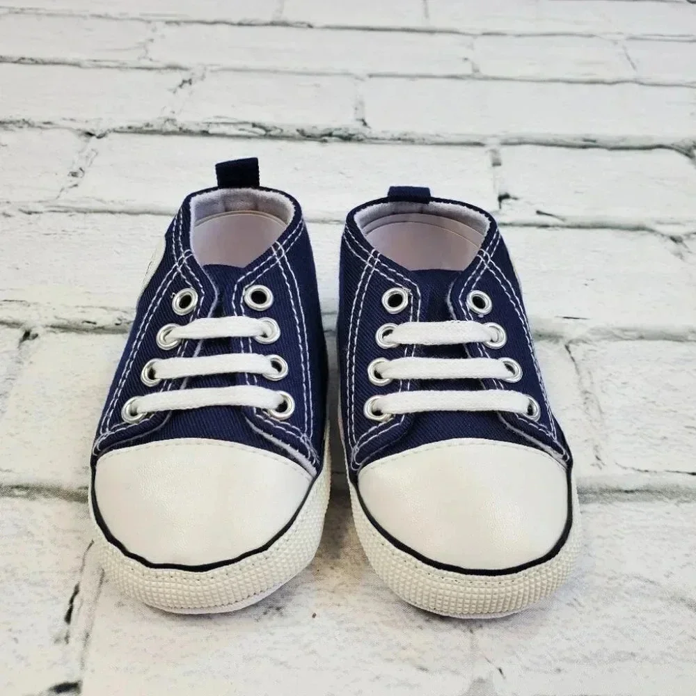Infant size 5 Navy Blue Soft Sole Baby Shoes baby sneakers for girl and boys